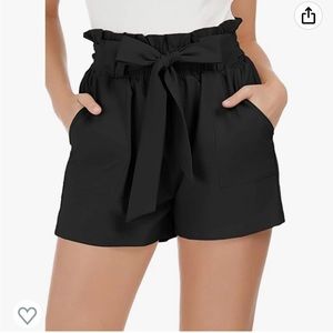 Size LG, GRACE KARIN Women Bowknot Tie Waist Summer Casual Shorts with Pockets
